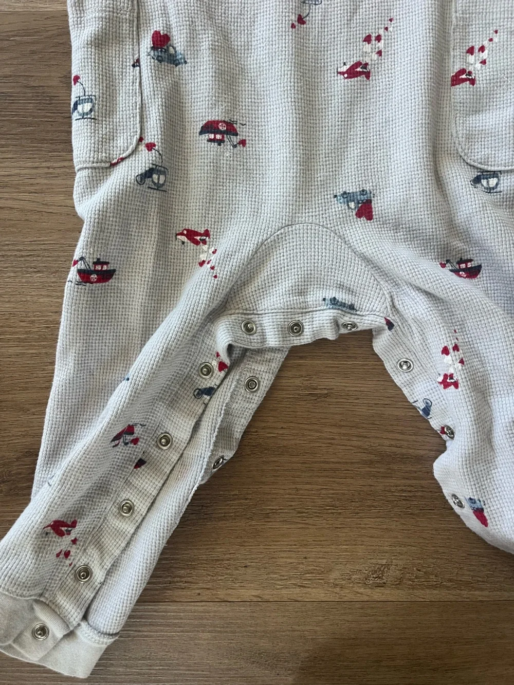 Carter's Light Gray Hoodie One-Piece 24M